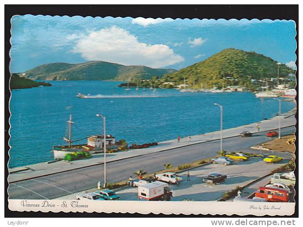 St. Thomas - Virgin Islands = Looking West On Veterans Drive - Virgin Islands, US