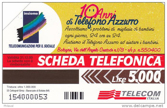 TELECOM ITALIA - 5000 Lire - Sonstige & Ohne Zuordnung