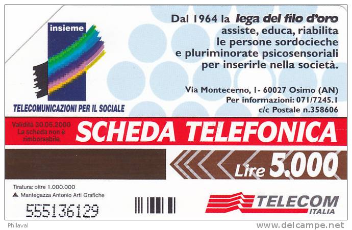 TELECOM ITALIA - 5000 Lire - Sonstige & Ohne Zuordnung