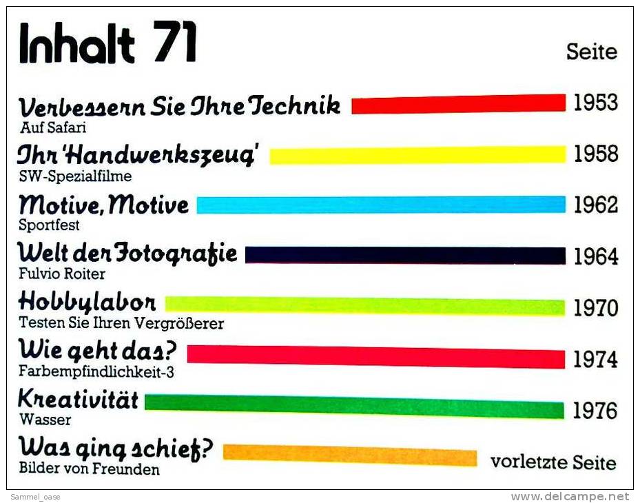 7 Zeitschriften FOTO PRAXIS Heft 71 Bis 77 , Der Kreative Weg Zum Besseren Foto , Von 1981- 1982 - Loisirs & Collections