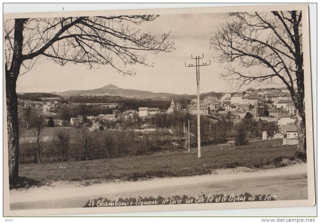 Cpsm 43 Haute Loire Le Chambon Sur Lignon  Rue Cote Est - Le Chambon-sur-Lignon