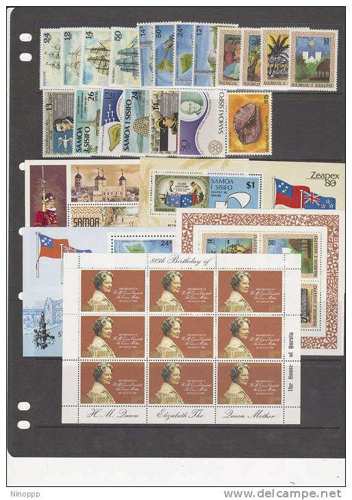 Samoa-1980 Full Year MNH - Samoa (Staat)