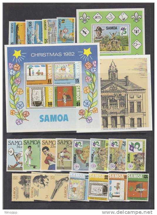 Samoa-1982 Full Year MNH - Samoa