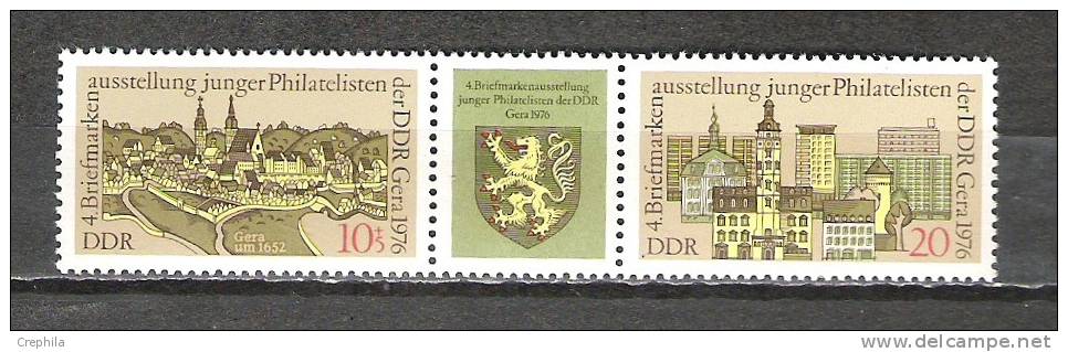 Allemagne - République Démocratique - 1976 - Y&T 1830A - Michel 2153/4 - Neuf ** - Neufs