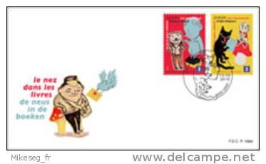 Europa 2010 - Belgique FDC "Le Nez Dans Les Livres" - 2010