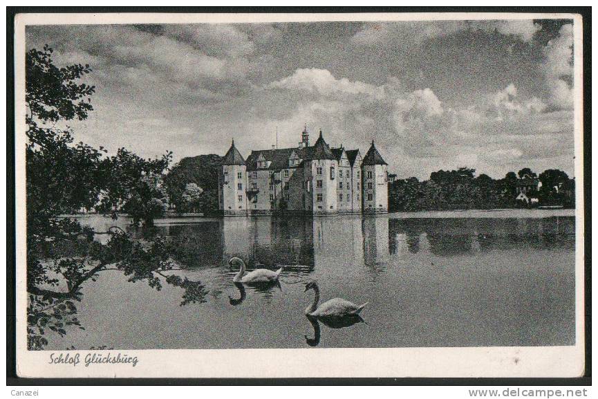 AK Schloß Glücksburg, Gelaufen 1957 - Glücksburg