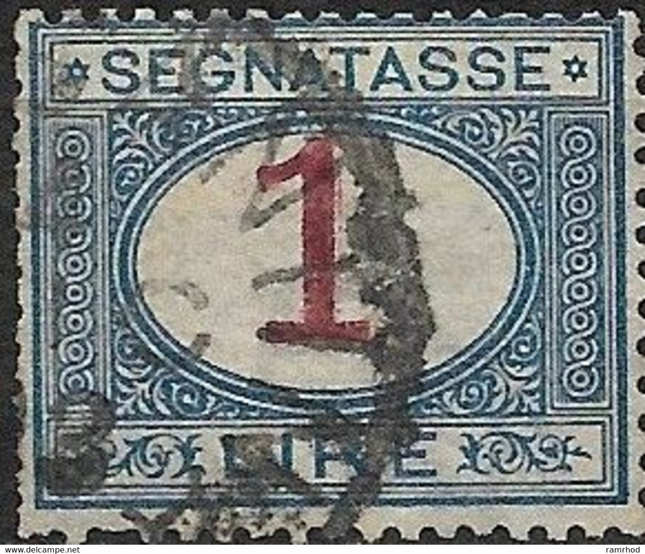 ITALY 1870 Postage Due - 1l. Mauve And Blue FU - Taxe