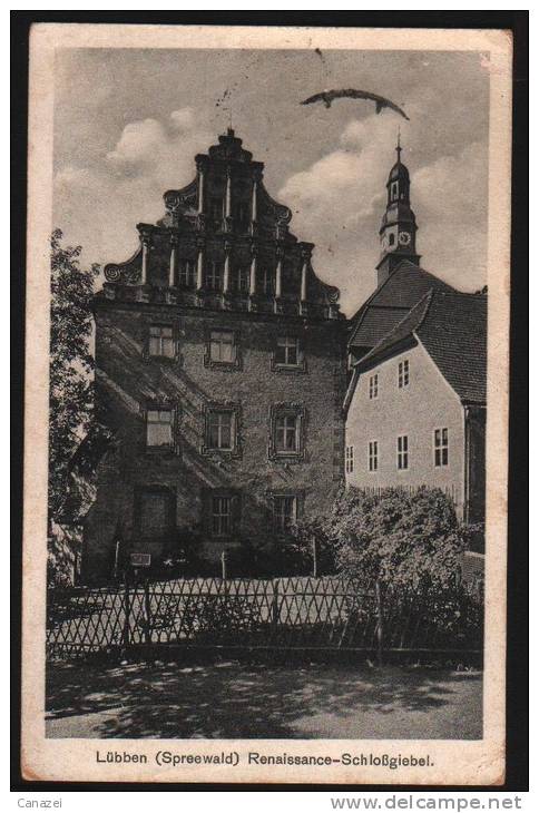 AK Lübben, Renaissance-Schloßgiebel, Gel Vor 1930 - Luebben