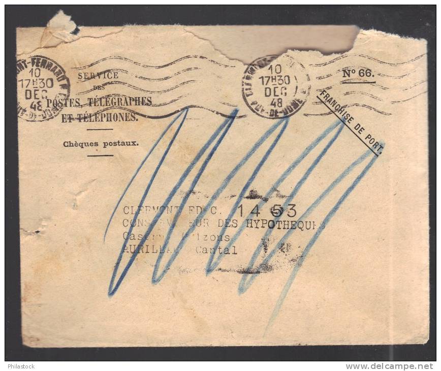 FRANCE 1948 N° 811  Obl. S/Lettre Entiére - 1945-54 Marianne Of Gandon