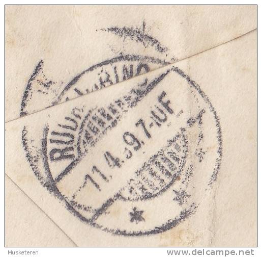 United States (Uprated) Postal Stationery Ganzsache 2c. MARSHFIELD Wis. 1899 Cover RUDKJØBING Langeland (Arr.) Denmark - ...-1900