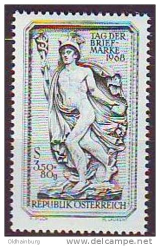 Österreich 1968, ANK 1307, Tag Der Briefmarke 1968, Götterbote Hermes, Postfrisch ** - Archäologie