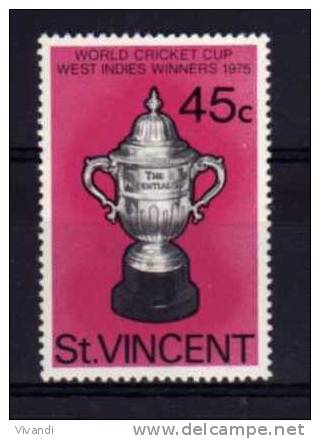 St Vincent - 1976 - 45 Cents Victory In Cricket World Cup - MNH - St.Vincent (...-1979)