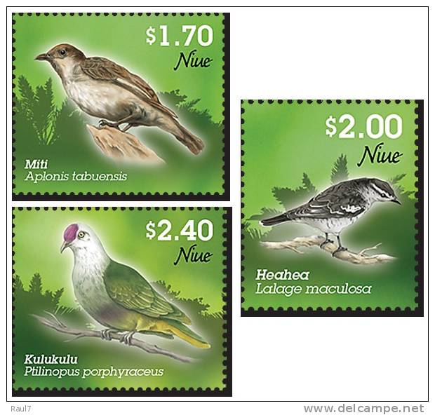 NIUE // 2011 FAUNE OISEAUX TROPICAUX   NEUFS *** (MNH SET) - Niue