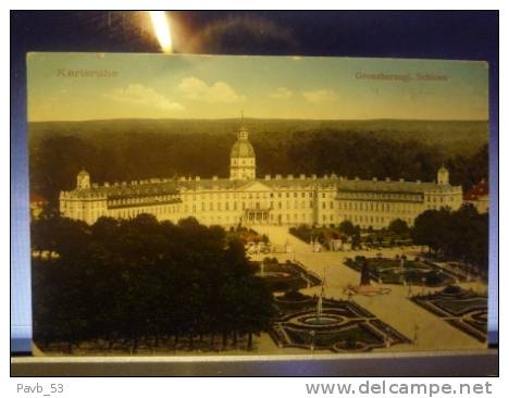 Karlsruhe:  Grossherzoglisches Schloss FELDPOST WWI 1914-1918 - Karlsruhe