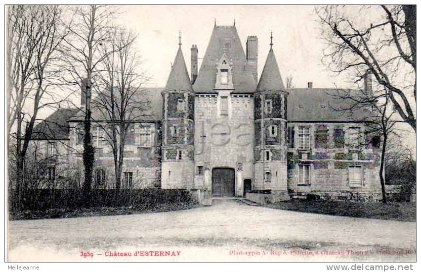 Cpa Chateau D' Esternay  (51) 1904 - Esternay