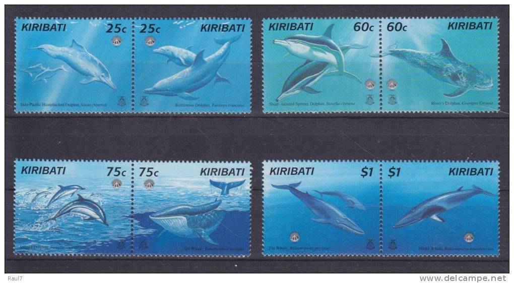 KIRIBATI - 1998 - Faune Marine, Baleines Et Dauphins - 8v Neuf ** // Mnh - Kiribati (1979-...)