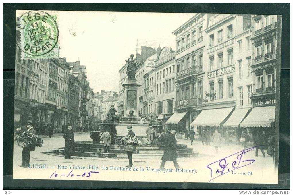 Liège -rue Vinave D'Ile. La Fontaine De La Vierge Par Delcour - Ti09 - Lüttich