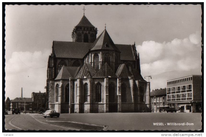 AK Wesel: Willibrordi-Dom, Gelaufen 1964 - Wesel