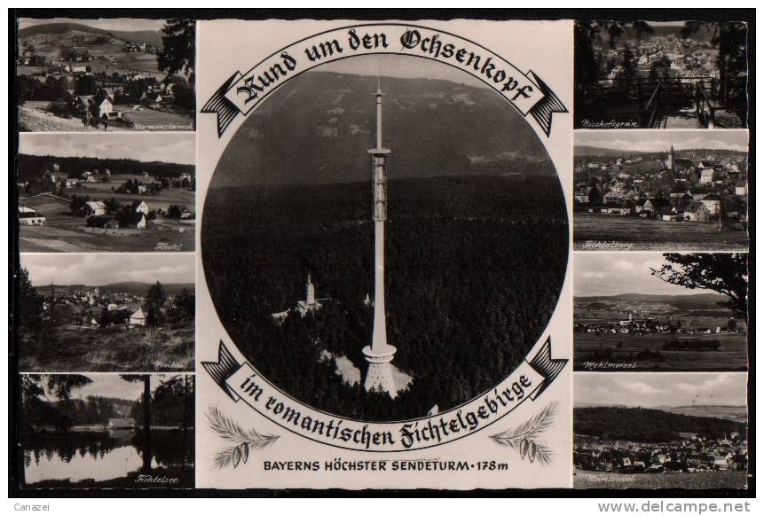 AK Ochsenkopf: U.a. Mehlmeisel, Fleckl, Wunsiedel, Neubau, Vermutlich Um 1960 - Wunsiedel