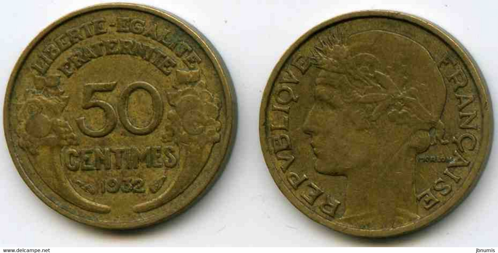 France 50 Centimes 1932 9 Et 2 Ouverts GAD 423 KM 894.1 - 50 Centimes