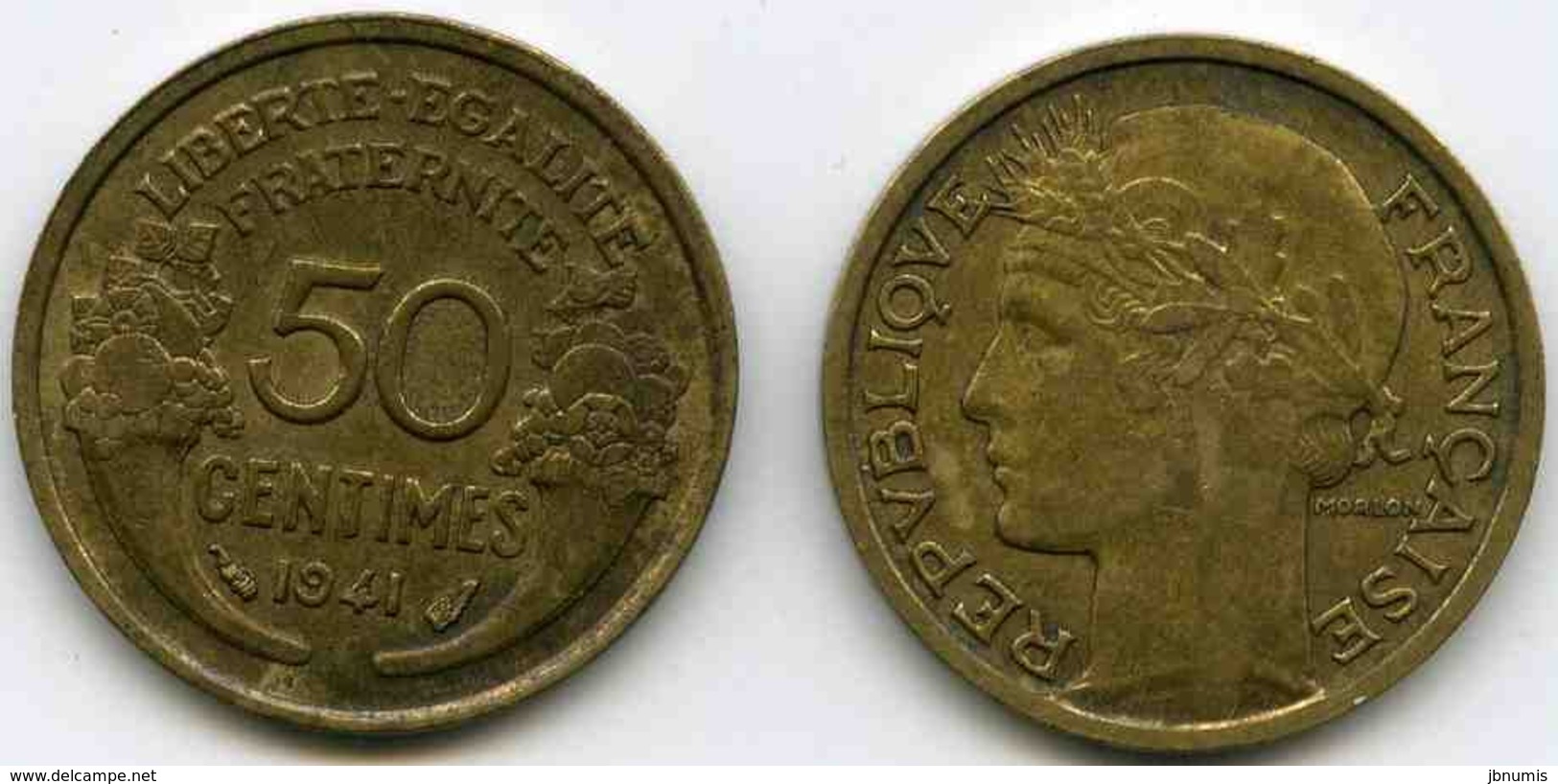 France 50 Centimes 1941 GAD 423 KM 894.1 - 50 Centimes