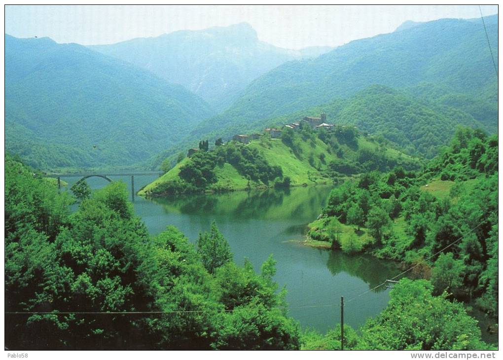 LAGO DI VAGLI Garfagnana Sullo Sfondo Il Paese Di Vagli Sotto - Lucca