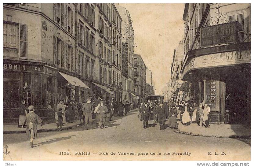 PARIS Rue De Vanves Prise De La Rue Pernetty - Arrondissement: 14