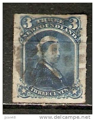 Newfoundland 1876-79  3c Rouletted  (o) - 1865-1902