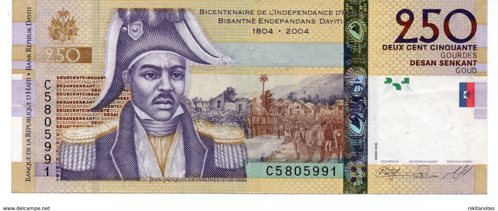 HAITI - 250 GOURDES 2008  - Vedi Foto Commemorative - Haiti