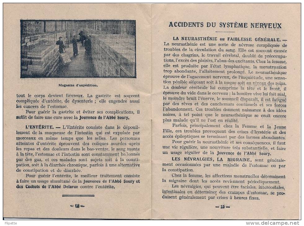 L05D.61 -  Fascicule Publicitaire de la Jouvence de l'Abbé Soury. (20 pages)