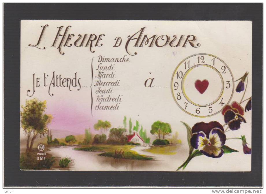 Fantaisie Heure  D'amour  Horloge - Other & Unclassified