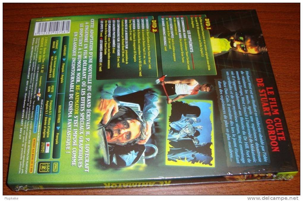 Dvd Zone 2 Re-Animator Stuart Gordon 1985 Vf/vo/vostf Coffret Collector 2 Dvd - Horreur