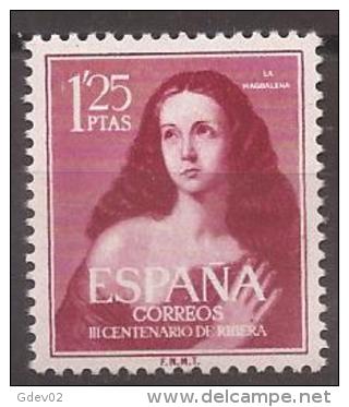 ES1129-L4137TARPO.Spain Espagne III CENTENARIO DEL PINTOR RIBERA EL ESPAÑOLETO .(Ed. 1129**) .  Sin Charnela LUJO - Otros & Sin Clasificación