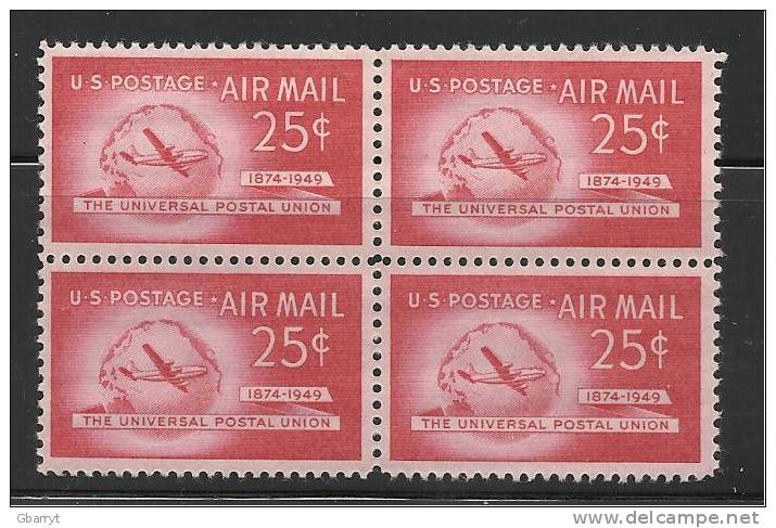 United States Scott # C44 MNH VF  Block Of 4................................G50 - 2b. 1941-1960 Unused