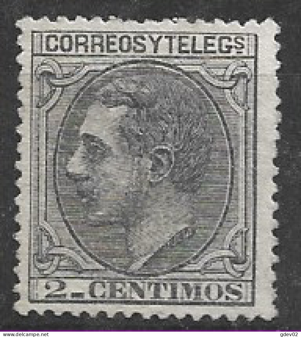 ES200SASF-L2271-TESPTAN.España.Spain.Espagne.  ALFONSO Xll .1879.(Ed 200) Sin Goma.LUJO - Unused Stamps