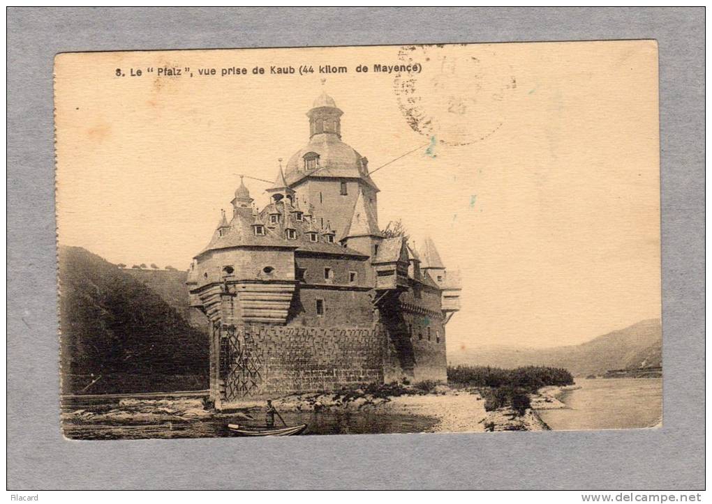 24529    Germania,  Le  "Pfalz",  Vue Prise  De  Kaub (44 Kilom.  De  Mayence),  VGSB  1925 - Kaub