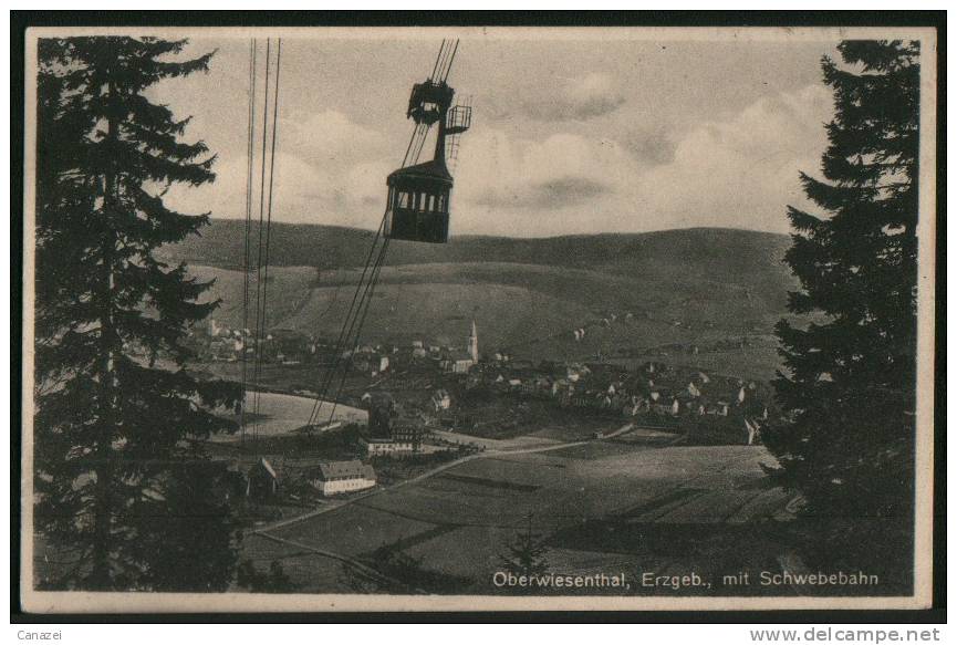 AK Oberwiesenthal, Schwebebahn, Gel Frankiert 1931 - Oberwiesenthal