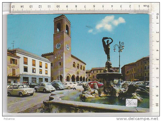 PO1874B# PESARO - FANO - PIAZZA XX SETTEMBRE - FONTANA DELLA FORTUNA - AUTO VOLKSWAGEN  VG 1972 - Fano