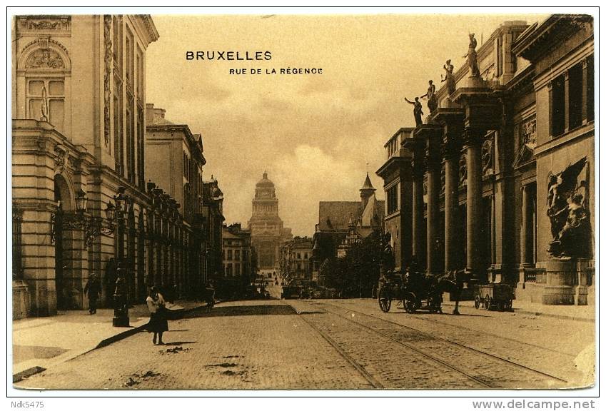 BELGIQUE : BRUXELLES - RUE DE LA REGENCE - Avenues, Boulevards