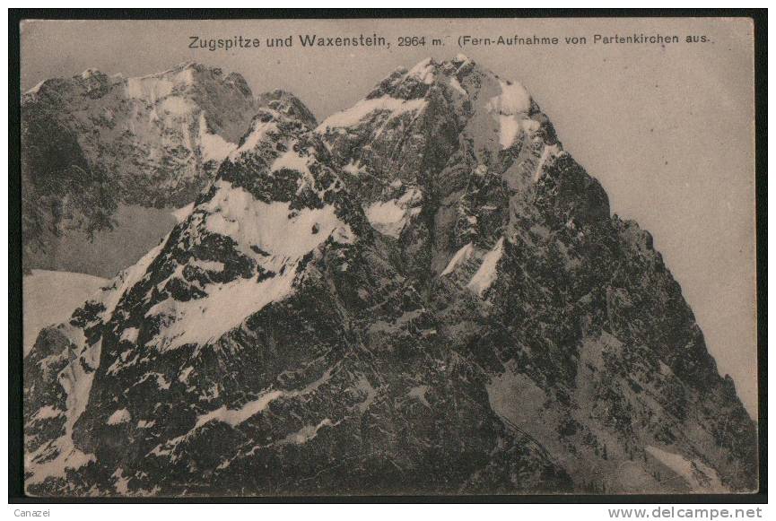 AK Zugspitze Und Waxenstein (von Partenkirchen), Ungelaufen - Zugspitze