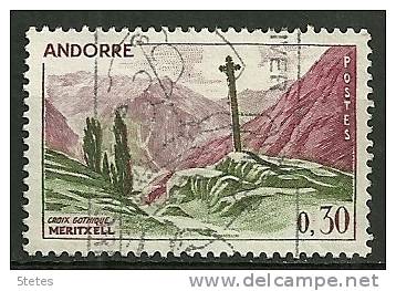 Andorre Français Oblitéré ; Yvert & Tellier ;  N° 159 ; " Croix Gothique Meritxell " - Usados