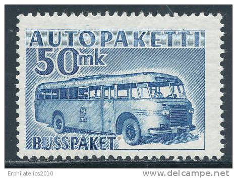 FINLAND 1954 PARCEL POST STAMPS / MAIL BUSS = KEY STAMP SC# Q8 FRESH MNH - Colis Par Autobus