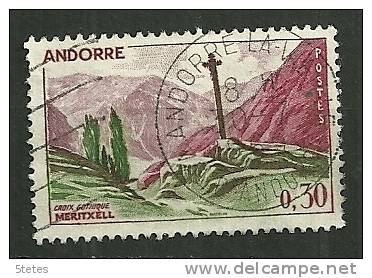 Andorre Français Oblitéré ; Yvert & Tellier ;  N° 159 ; " Croix Gothique Meritxell " - Oblitérés