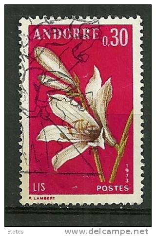 Andorre Français Oblitéré ; Yvert & Tellier ;  N° 229 ; " Fleur " - Usados