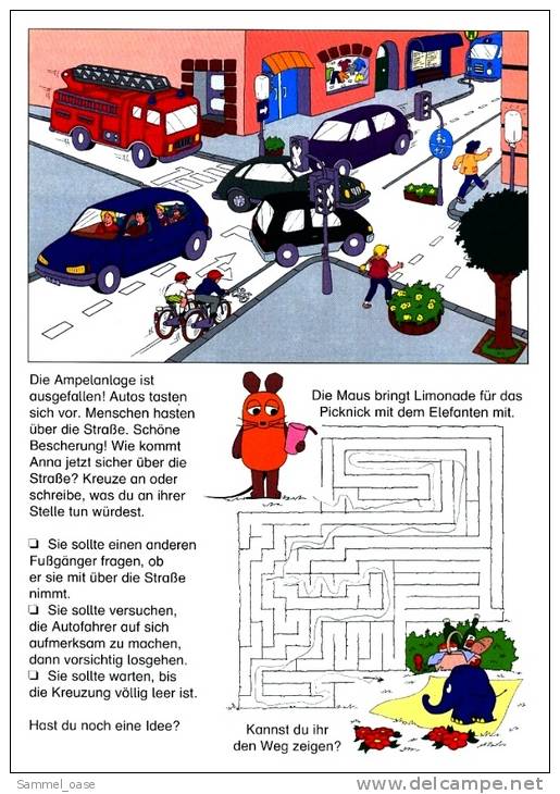 Verkehrsschule Mit Der Maus  -  Erziehung Im Strassenverkehr  -  Sicher Zur Schule - Sachbücher