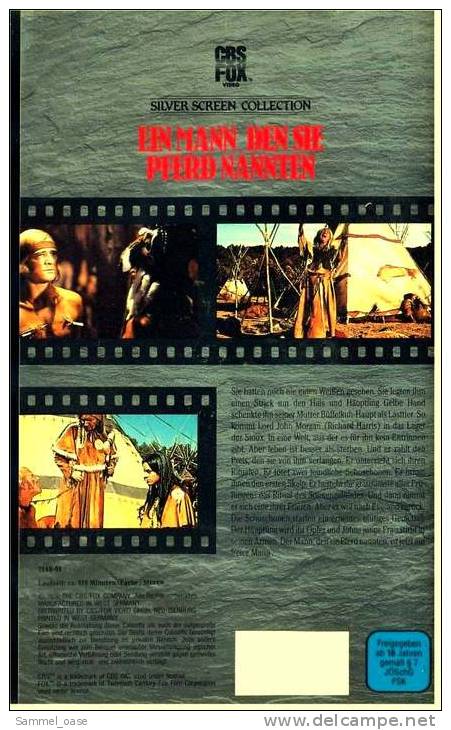 VHS Video  ,  Ein Mann, Den Sie Pferd Nannten  -  Mit Richard Harris - Western / Cowboy