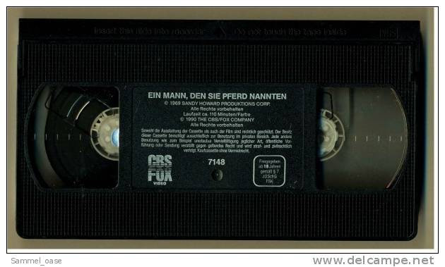 VHS Video  ,  Ein Mann, Den Sie Pferd Nannten  -  Mit Richard Harris - Western/ Cowboy