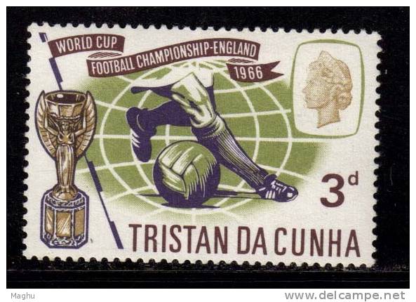 Tristan Da Cunha  1966 MH, 3d Football, Soccer, Sports, - 1966 – Angleterre