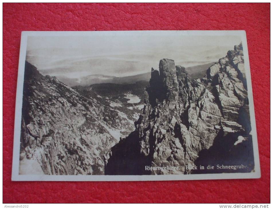 Ehemalige Dt. Gebiete, Riesengebirge - Blick In Die Schneegrube - Sudeten