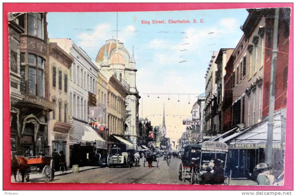 South Carolina > Charleston   King Street  1911 Cancel  -- ----- --------ref 399 - Charleston